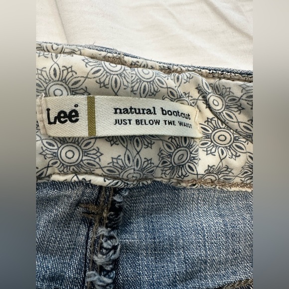 Lee Women Sz:12M Natural Bootcut Y2K Jean Just Below The Waist Denim Stretch - Picture 8 of 14